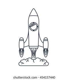 rocket launcher isolated icon design, vector illustration  graphic 