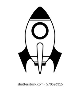 rocket launcher isolated icon vector illustration design
