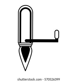 rocket launcher isolated icon vector illustration design