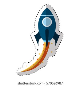 rocket launcher isolated icon vector illustration design