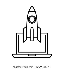 rocket launcher with laptop
