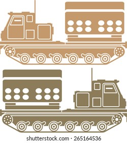 Rocket launcher military vector eps