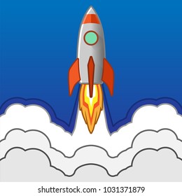 Rocket Launcher With Outline Vector Illustration