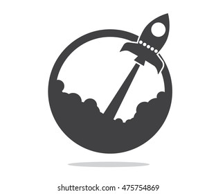 rocket launcher start up concept vector illustration