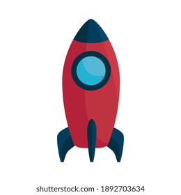 rocket launcher startup isolated icon vector illustration design