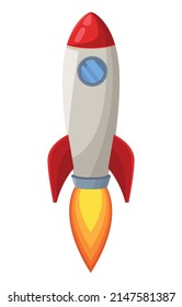 rocket launcher startup isolated icon