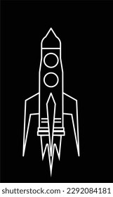 rocket launcher vector black white