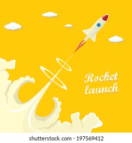 Rocket launcher. vector illustration