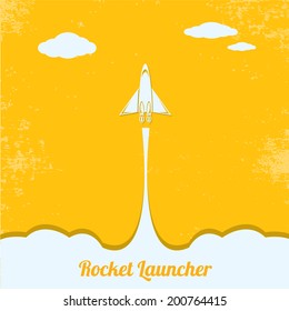 Rocket launcher. vector illustration