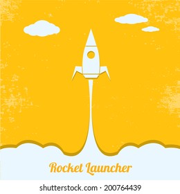 Rocket launcher. vector illustration