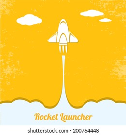 Rocket launcher. vector illustration