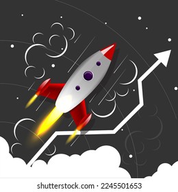 Ilustración de vectores del lanzador de cohetes Gris