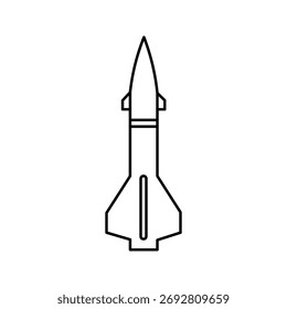 rocket launches into the sky, vector