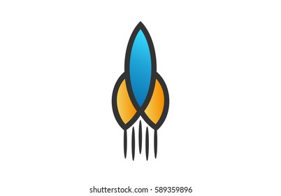 rocket launching icon