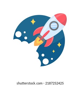 rocket launching into space business start up idea