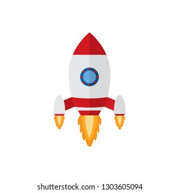 Rocket launch,ship.vector, illustration 