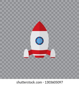 Rocket launch,ship.vector, illustration 