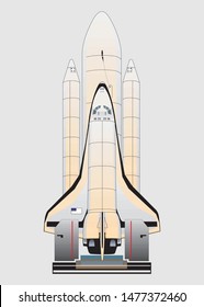 Rocket launch,ship.vector, illustration concept. EPS10