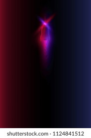 Rocket light neon colorful red blue  Vector and illustration flying rocket.Space travel to the moon.Space rocket launch.Project start up rocket Solar System and text space