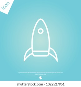 rocket line Icon