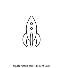 rocket line icon. Element of toys icon for mobile concept and web apps. Thin line rocket line icon can be used for web and mobile. Premium icon on white background