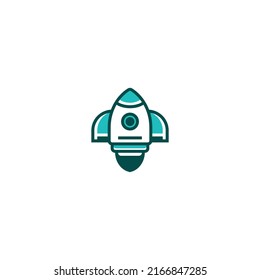 Rocket line icon. linear style sign for mobile concept and web design. Outline vector icon. Symbol, logo illustration. Vector graphic