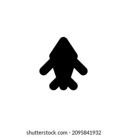 Rocket line icon. Simple style fast speed poster background symbol. Logo design element. T-shirt printing. Vector for sticker.