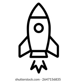 Raketenlinie, Symbol, Vektor auf weißem Hintergrund 
Vektorgewehr-Symbol auf weißem Hintergrund
