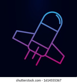 Rocket line nolan icon. Simple thin line, outline vector of web icons for ui and ux, website or mobile application