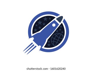 Rocket Logo available in vector template