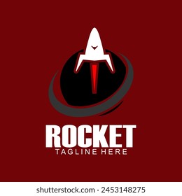 Rocket logo. Creative logo design rocket vector.