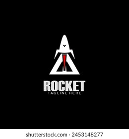 Rocket logo. Creative logo design rocket vector.