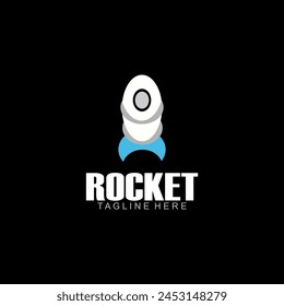 Rocket logo. Creative logo design rocket vector.