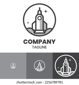 rocket logo design can be used for branding and business