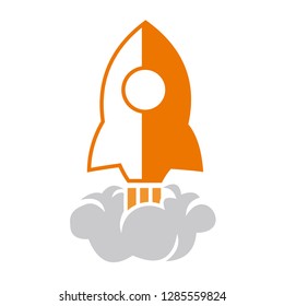 rocket logo design icon template - Vector
