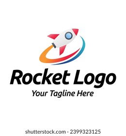 Design-Symbol für das Rocket-Logo. Rocket Logo Designs Vektorvorlage, Symbol für Rocket-Logo
