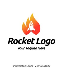 Rocket logo design icon template. Rocket Logo Designs Vector Template, Rocket Logo Symbol Icon