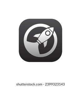 Rocket logo design icon template. Rocket Logo Designs Vector Template, Rocket Logo Symbol Icon