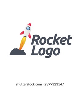 Design-Symbol für das Rocket-Logo. Rocket Logo Designs Vektorvorlage, Symbol für Rocket-Logo