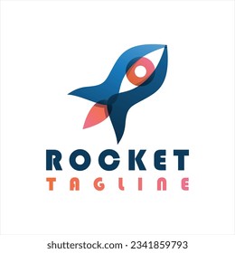 Rocket logo design with Modern style