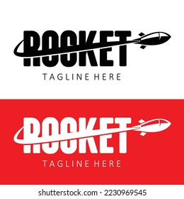 Rocket Logo Design, space exploration vehicle