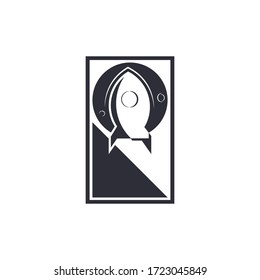 Rocket logo design template for business company and brand