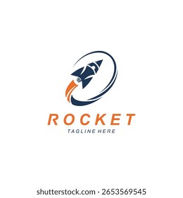 Rocket Logo Design coleção de modelos Design Concept, Símbolo Criativo
