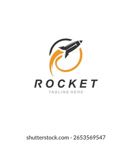 Rocket Logo Design coleção de modelos Design Concept, Símbolo Criativo
