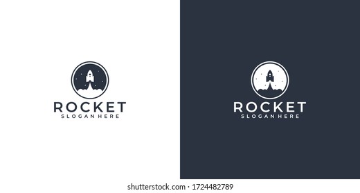 Rocket logo design that suit to be placed everywhere