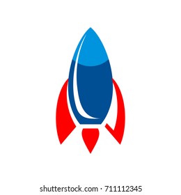 Rocket Logo Design Vector