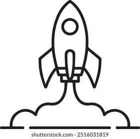 Rocket logo design vector icon