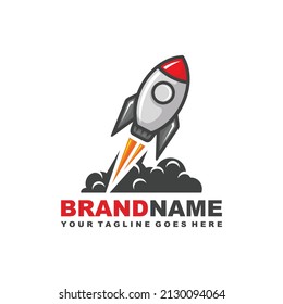 Rocket logo design vector illustration