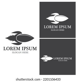 Rocket  logo design vector illustration