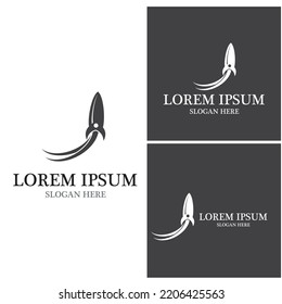 Rocket  logo design vector illustration